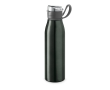 Elegant aluminium bottle with silicone band, 650 ml colour titanium