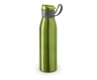Elegant aluminium bottle with silicone band, 650 ml colour light-green