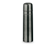 Steel thermos flask for coffee with 2 cups, Duo colour titanium