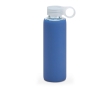 Sports bottle with screw cap from PP, 380 ml, Crystal Ring colour blue