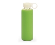 Sports bottle with screw cap from PP, 380 ml, Crystal Ring colour light-green