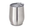Stainless steel insulated mug with a shiny finish, 400 ml colour matt silver