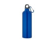 Large coloured aluminium bottle with carabiner 800ml colour royal blue