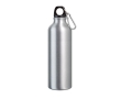 Large coloured aluminium bottle with carabiner 800ml colour silver