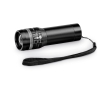 Flashlight with zoom function and 3 light modes, Trios colour black