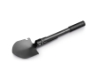 Metal folding shovel with compass for ice and snow colour black