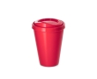 Travel coffee cup for events, 430 ml, FullColor colour red