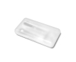 Elegant manicure case in pink and white colour white
