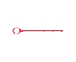 Silicone strap for keeping gel bottles handy colour red