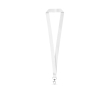 EU-made RPET lanyard with trigger clip colour white