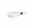 Polyester lanyard wristband for sublimation with safety fastener colour white