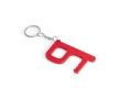 Antibacterial key fob for contactless door opening colour red