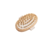 Wooden massage brush with anti-cellulite function colour natural
