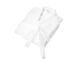 Soft bathrobe with belt and pockets made of 350 g/m2cotton colour white