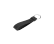 Elegant PU keyring with metal ring and kraft paper box colour black
