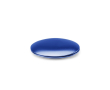 Round aluminium double-sided mirror with magnetic closure colour royal blue