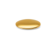 Round aluminium double-sided mirror with magnetic closure colour gold