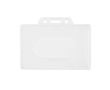 Rigid card holder for plastic cards, lightweight and durable 8.6x5.4cm colour white