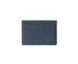 RFID-blocking card holder with faux leather finish for 5 cards colour blue