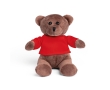 Teddy plush toy with T-shirt, Mister Oso colour red
