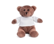 Brown teddy plush toy with white sweater, Big Oso colour white