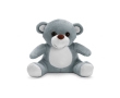 Soft teddy plush toy made of polyester with motif, Pooky colour grey