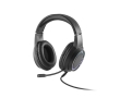 Extendable gaming headphones with lighting and mic colour black