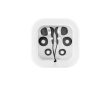 Earphones with microphone and two silicone adapters colour black
