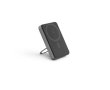 Eco magnetic power bank with ring stand, 10000 mAh colour dark grey