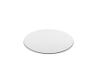 Round mouse mat with rubber base and 2cm thickness colour white