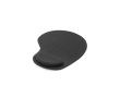 Soft rubber mouse mat with wrist support colour black
