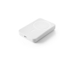 Magnetic ABS power bank for attaching to phone, 5,000 mAh colour white