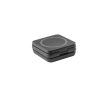 3-in-1 foldable magnetic ABS charger, also serves as a stand colour black