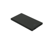 Slim and durable stainless steel power bank, 5,000 mAh colour black