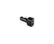 Ultra-fast car charger adapter with two USB ports colour black