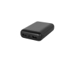 Eco-friendly power bank with charge indicator, 10,000 mAh colour black