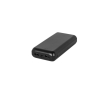 Eco-friendly power bank with charge indicator, 20,000 mAh colour black