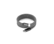 Magnetic braided polyester USB-C to USB-C cable 60W colour black