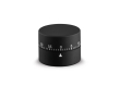 Elegant kitchen clock made of ABS with a non-slip base, Puck colour black