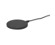 Wireless round quick charger with backlight colour black