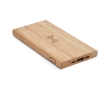 Wireless power in bamboo as a sustainable gift, 5000 mAh colour natural