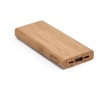 Power bank bamboo housing, eco-friendly, 5000 mAh colour natural