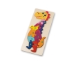 Dinosaur-shaped puzzle made of pine wood colour natural