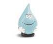 Light blue stress ball in the shape of a water drop colour light blue