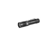 Rechargeable aluminium flashlight with 4 lighting modes and zoom colour black