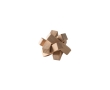 Natural bamboo star-shaped puzzle to assemble colour natural