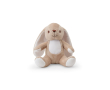 Polyester bunny soft toy with customisable patch colour beige