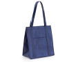 Non-woven cooler bag with long handles, 80 g/m2, Shopper colour blue