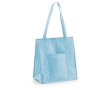 Non-woven cooler bag with long handles, 80 g/m2, Shopper colour light blue