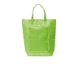 Foldable polyester bag with cooler function and zipper colour light-green